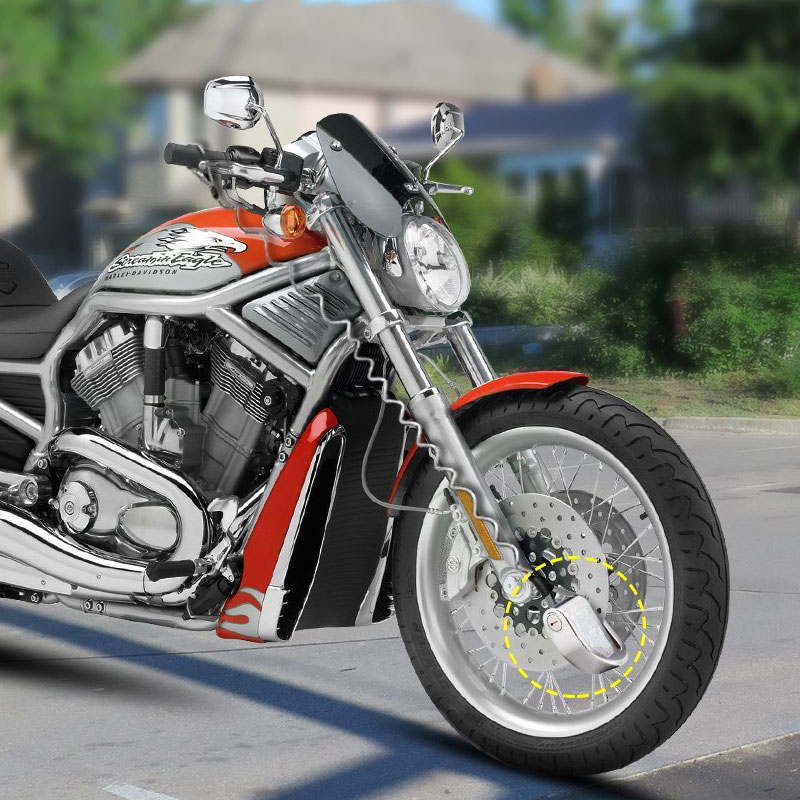 Verrou Disque avec Alarme de 110db, Antivol Bloque Disque 2Clés, pour Moto/Vélo/Scooter Verrou Disque avec Alarme de 110db, Antivol Bloque Disque 2Clés, pour Moto/Vélo/Scooter