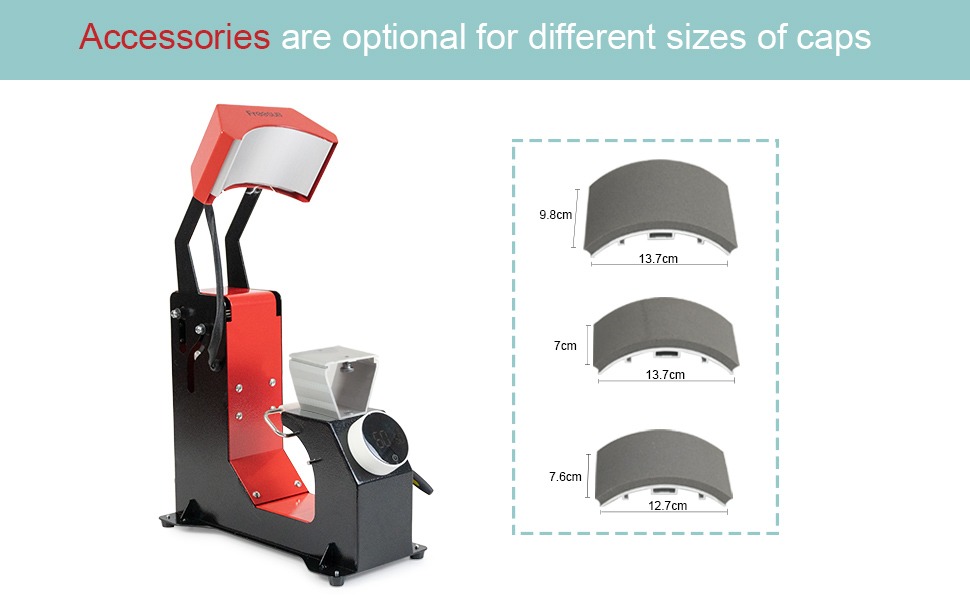 Presse à Chaud Auto Casquette Chapeau Machine de Sublimation 16x8cm 3 en 1 220V 310W Presse à Chaud Auto Casquette Chapeau Machine de Sublimation 16x8cm 3 en 1 220V 310W